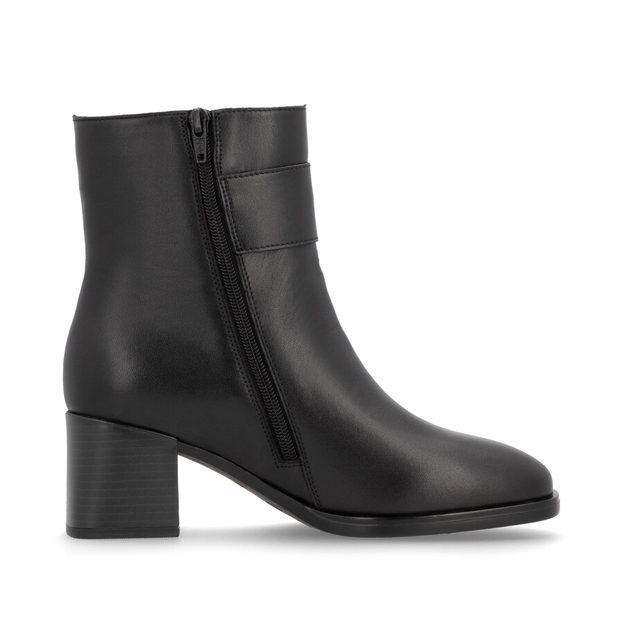 botas negras con cremallera para mujer remonte d0v80-00
