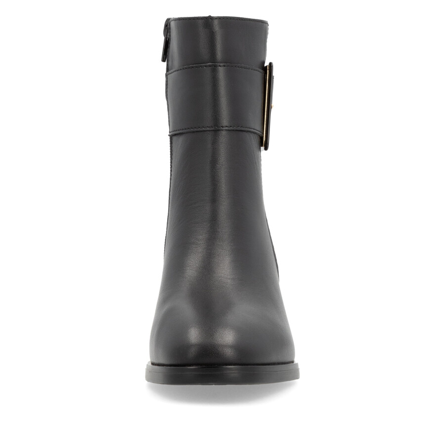 botas negras con cremallera para mujer remonte d0v80-00