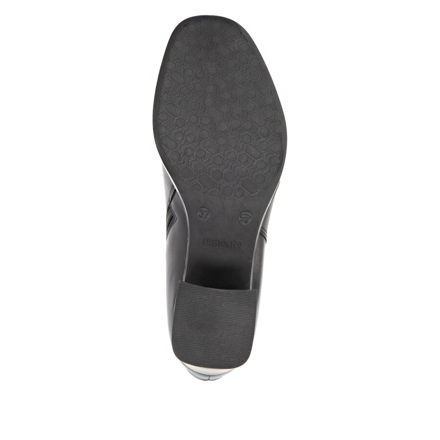 botas negras con cremallera para mujer remonte d0v80-00