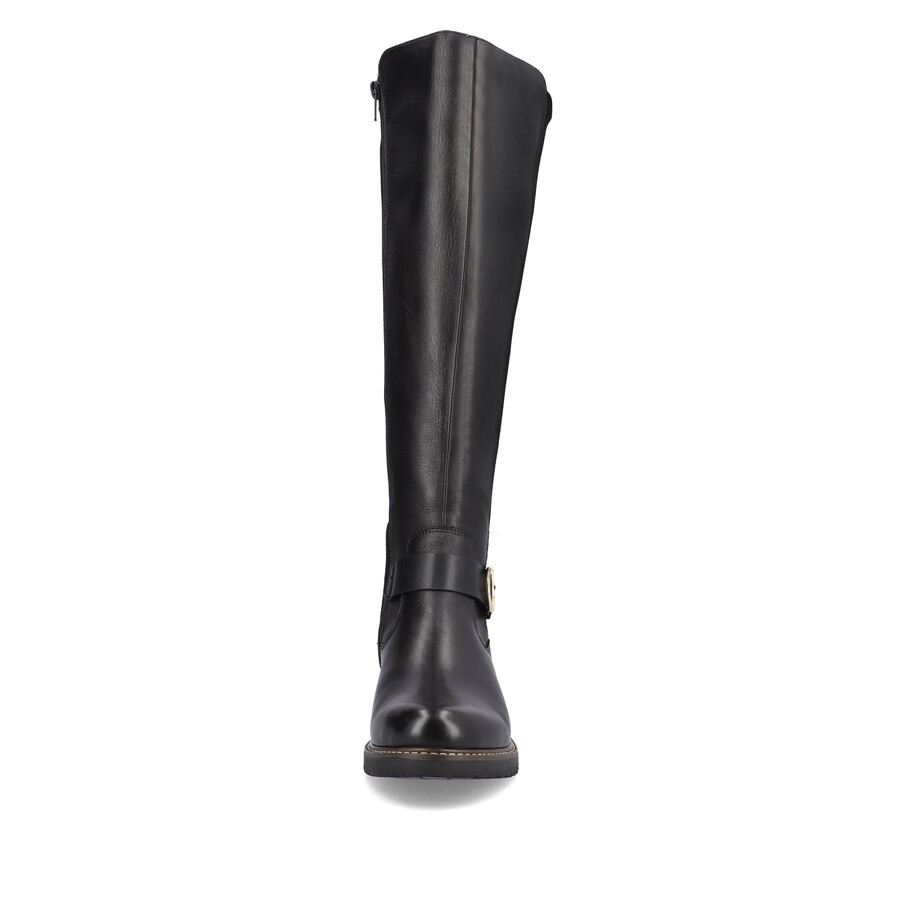 botas negras con cremallera para mujer remonte d1a73-01