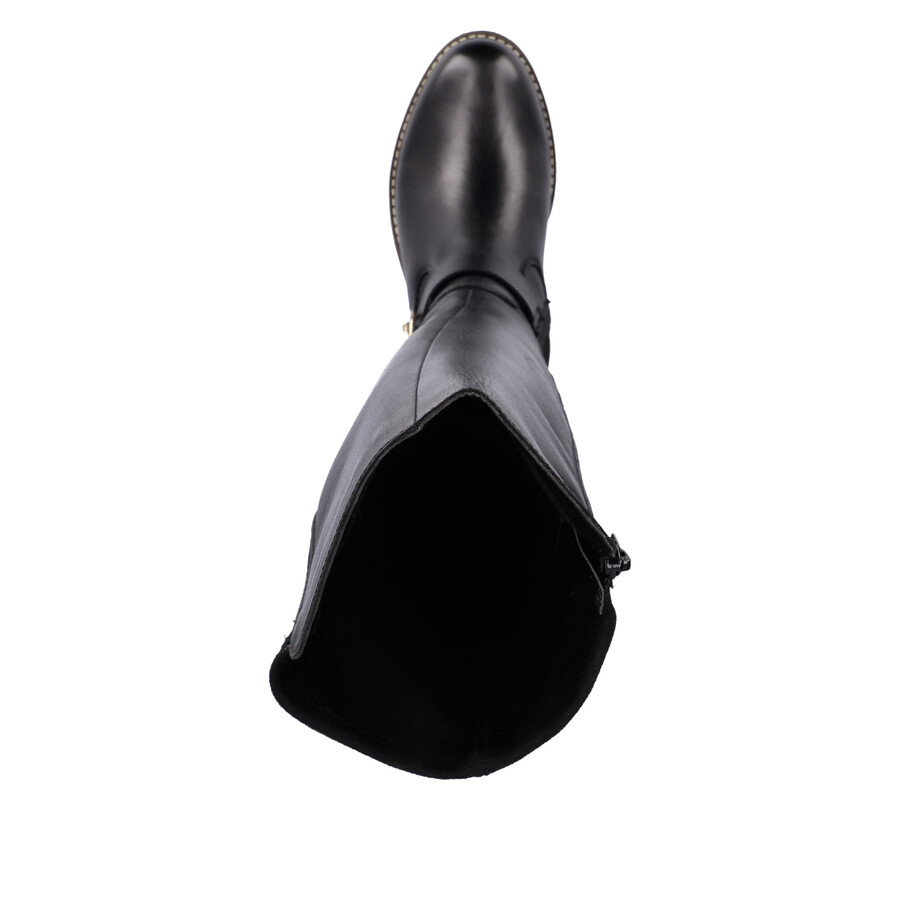 botas negras con cremallera para mujer remonte d1a73-01