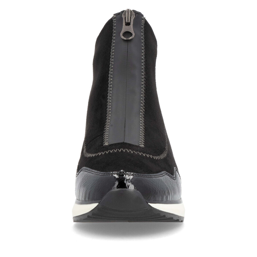 botas negras con cremallera para mujer remonte d1g70-03