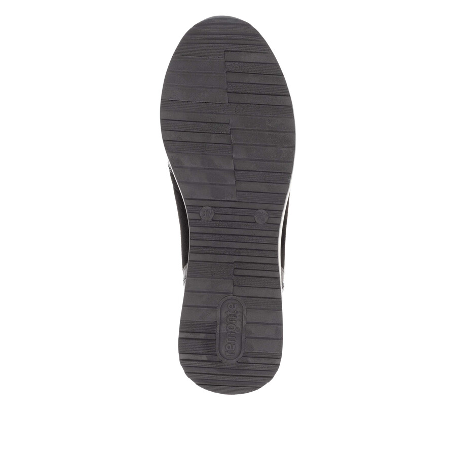 botas negras con cremallera para mujer remonte d1g70-03