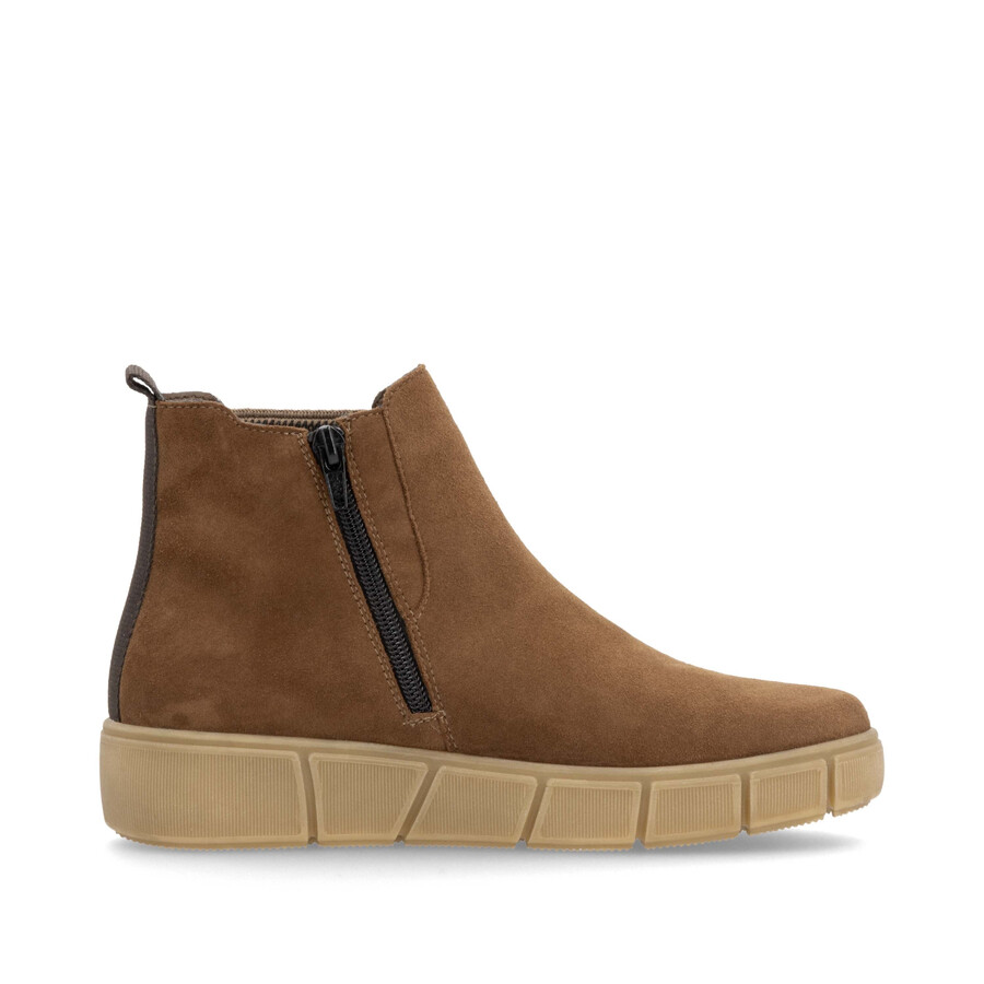 botas marrones con cremallera para mujer remonte d1t71-24