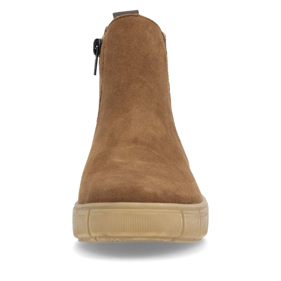 botas marrones con cremallera para mujer remonte d1t71-24
