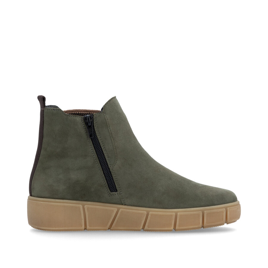 botas verdes con cremallera para mujer remonte d1t71-54