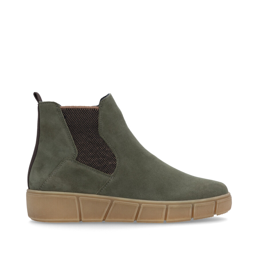 botas verdes con cremallera para mujer remonte d1t71-54