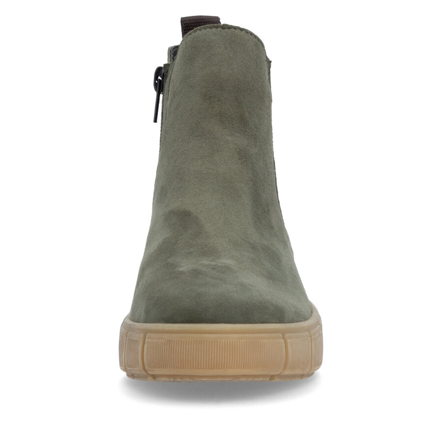 botas verdes con cremallera para mujer remonte d1t71-54