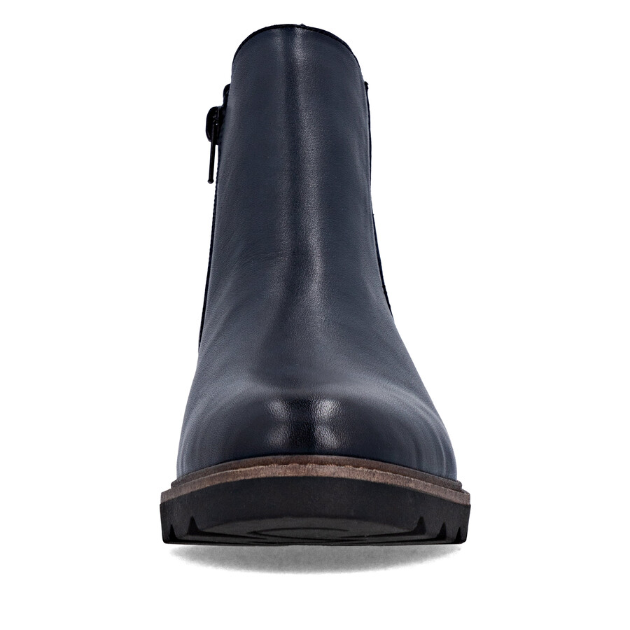 botas azules con cremallera para mujer remonte d2q70-14