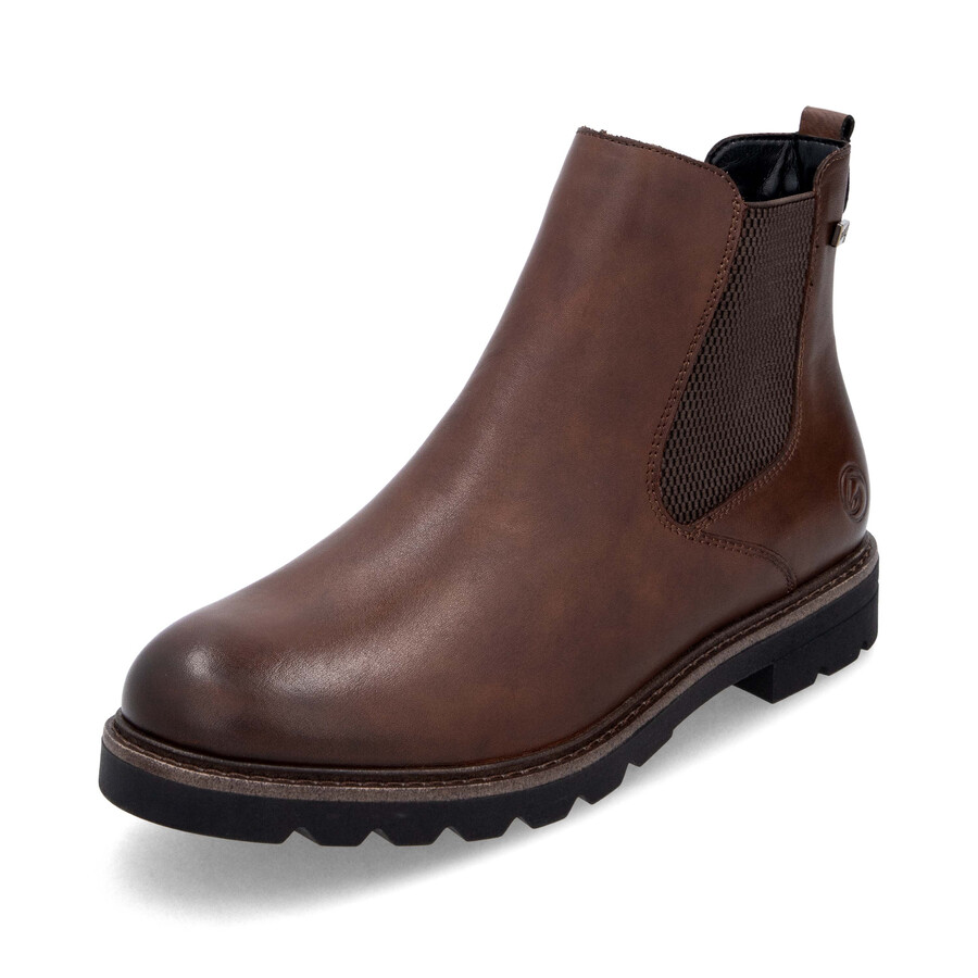botas marrones con cremallera para mujer remonte d2q70-22