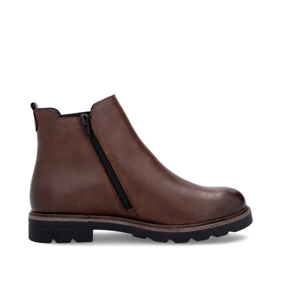 botas marrones con cremallera para mujer remonte d2q70-22