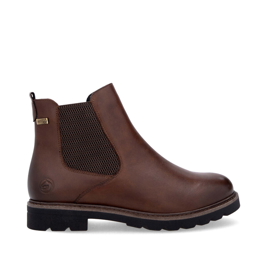 botas marrones con cremallera para mujer remonte d2q70-22