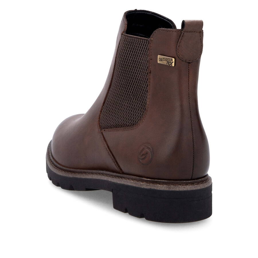 botas marrones con cremallera para mujer remonte d2q70-22