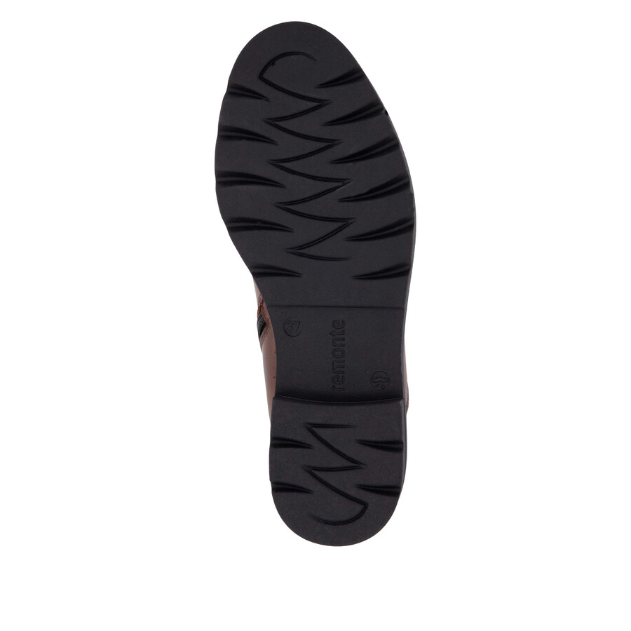botas marrones con cremallera para mujer remonte d2q70-22