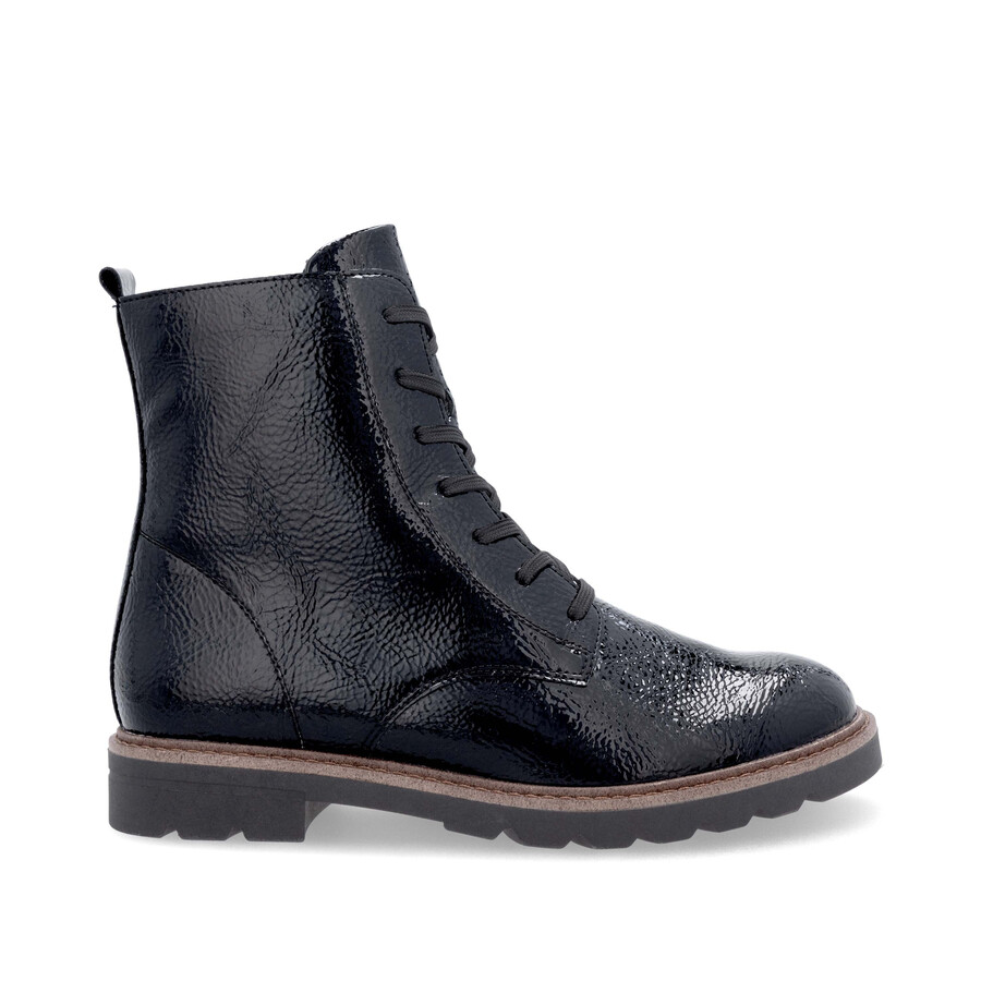 botas negras con cremallera para mujer remonte d2q71-03