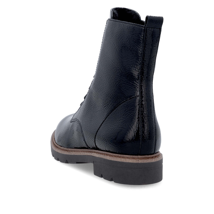 botas negras con cremallera para mujer remonte d2q71-03