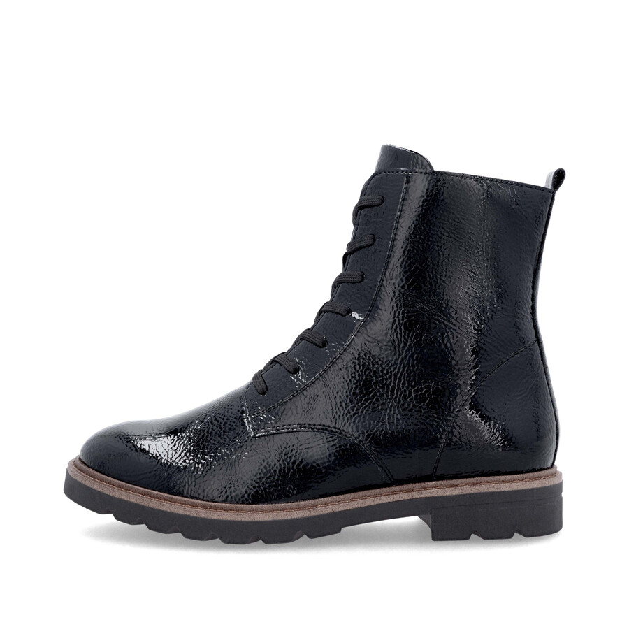botas negras con cremallera para mujer remonte d2q71-03