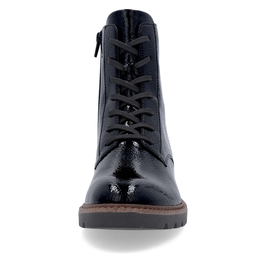 botas negras con cremallera para mujer remonte d2q71-03