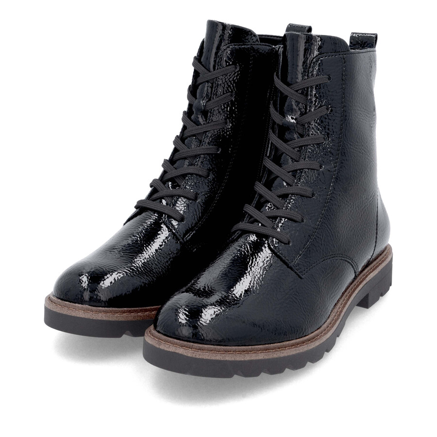 botas negras con cremallera para mujer remonte d2q71-03
