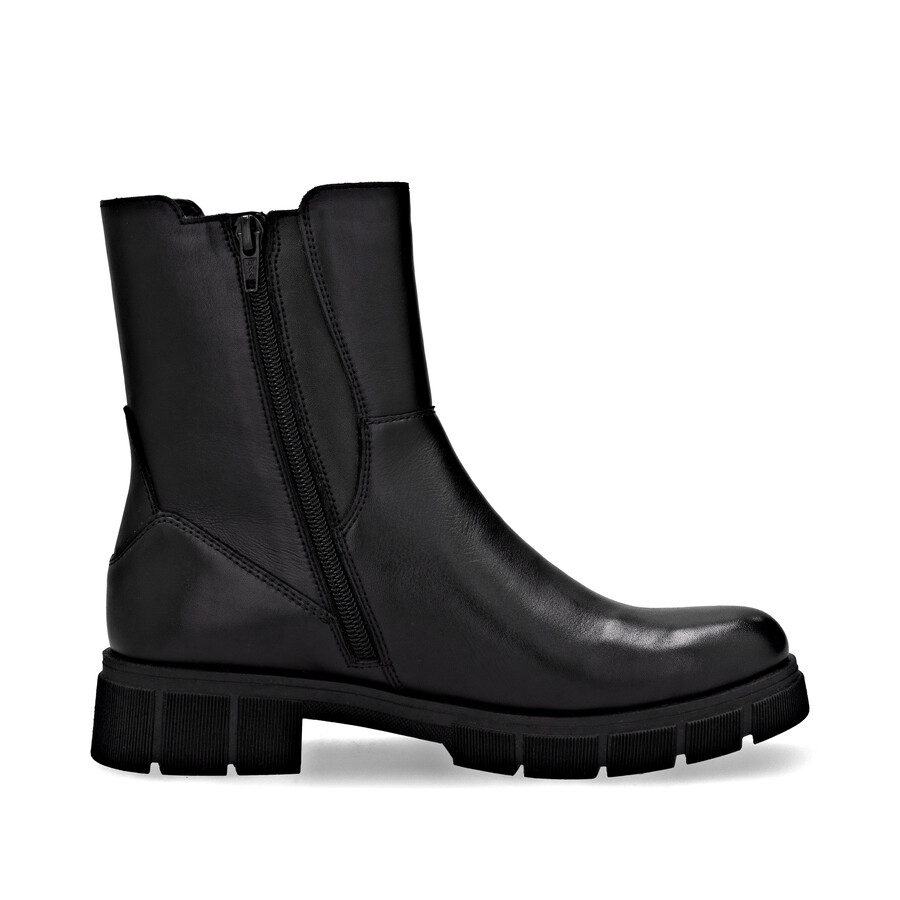 botas negras con cremallera para mujer remonte d2s70-03