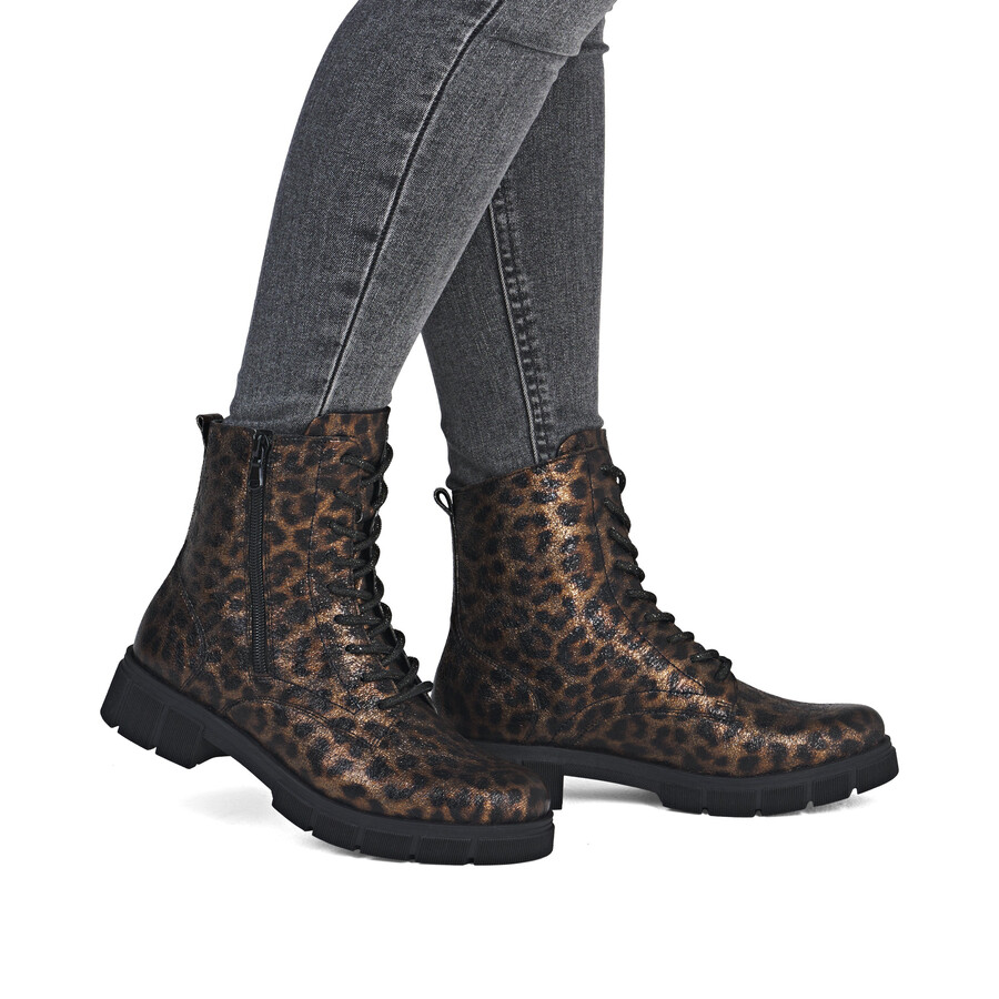 botas metálicas con cremallera para mujer remonte d2s72-90