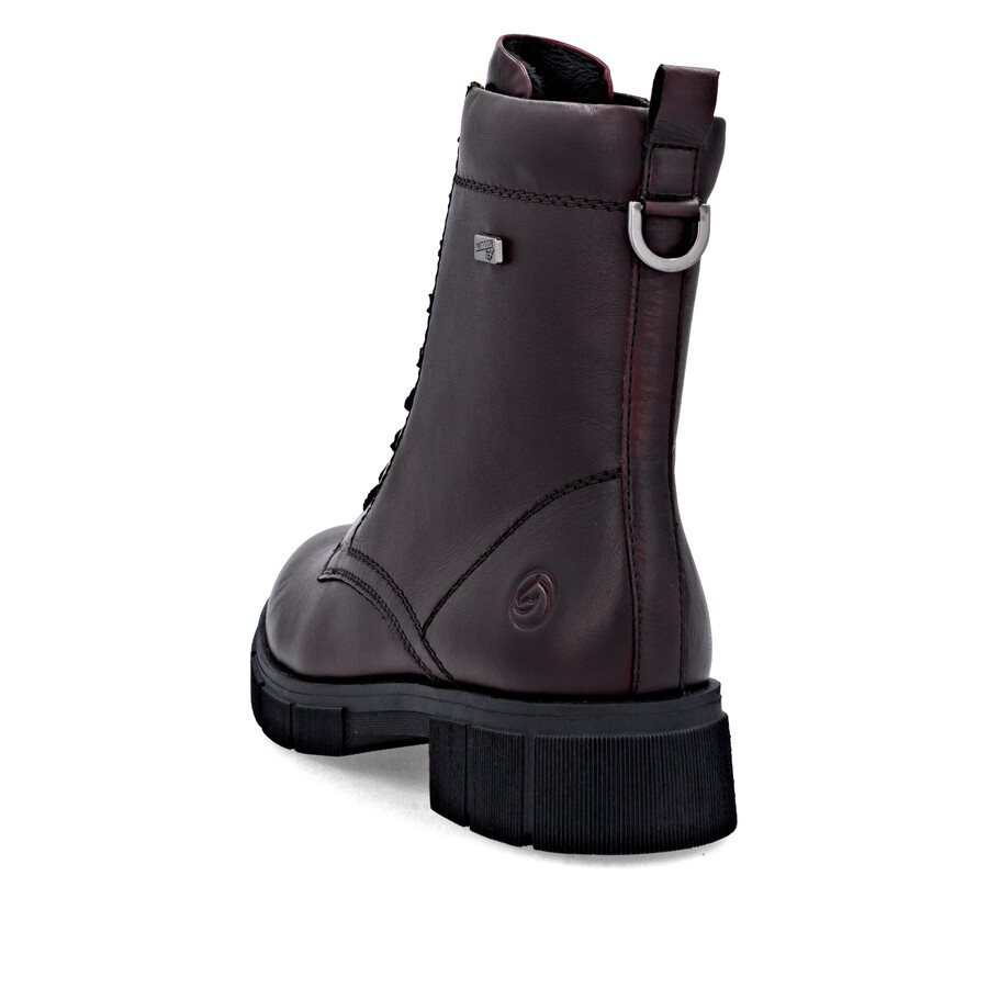 botas rojas con cremallera para mujer remonte d2s73-35