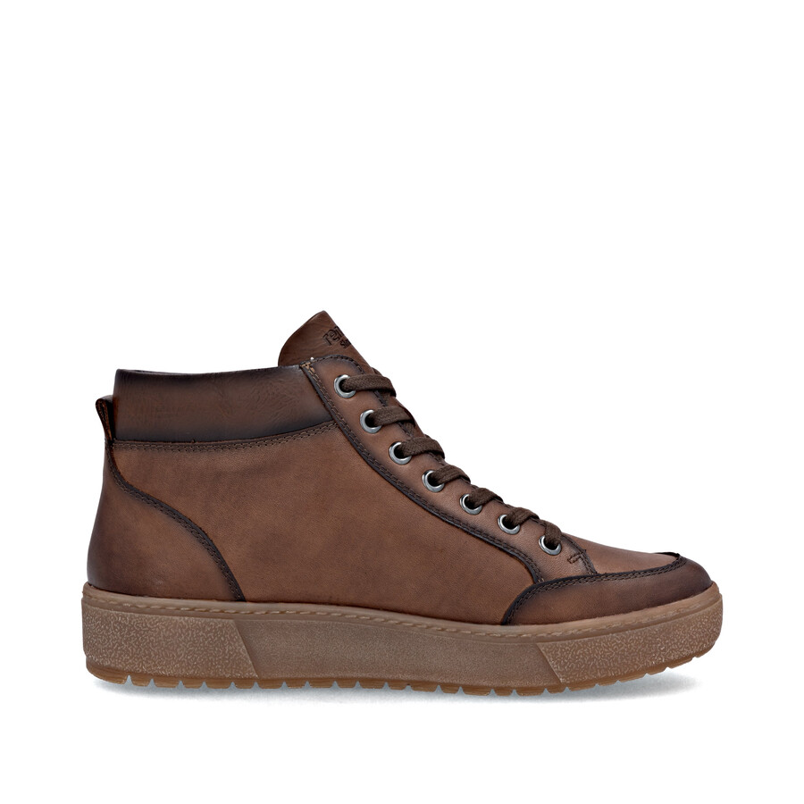 botas marrones con cremallera para mujer remonte d2t70-24