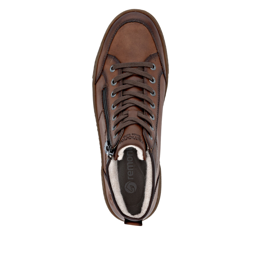 botas marrones con cremallera para mujer remonte d2t70-24