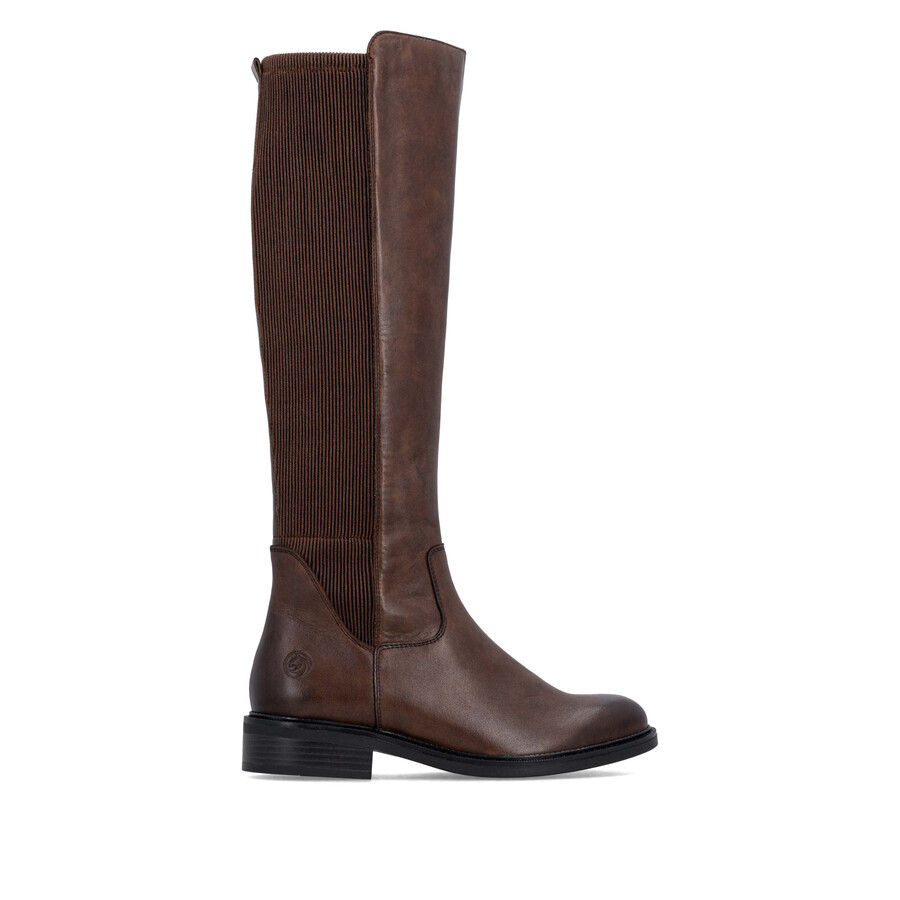 botas marrones con cremallera para mujer remonte d2w74-25