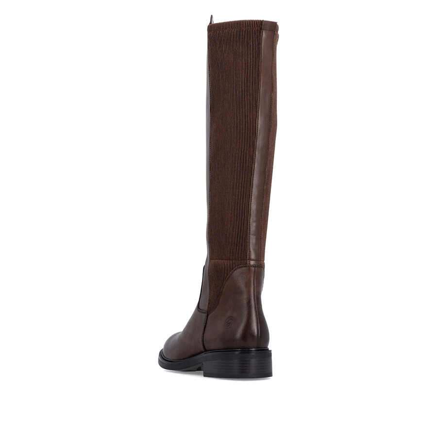 botas marrones con cremallera para mujer remonte d2w74-25