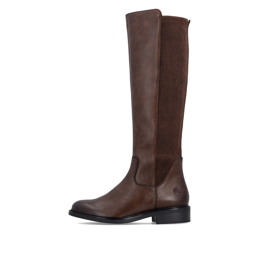 botas marrones con cremallera para mujer remonte d2w74-25