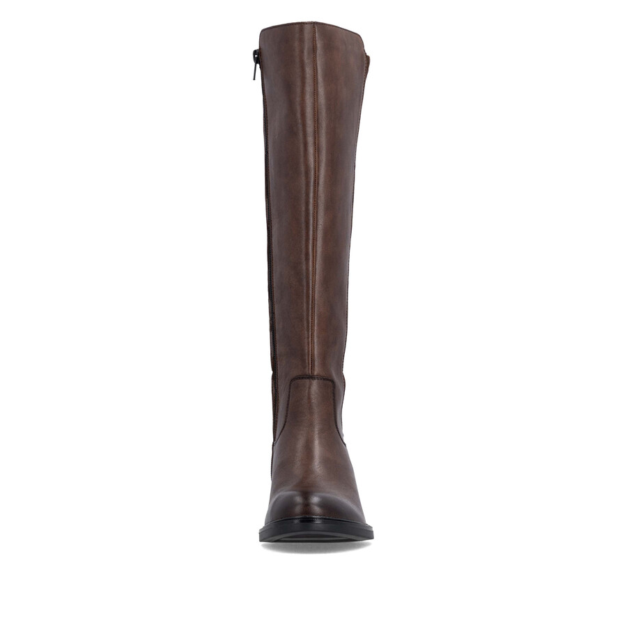 botas marrones con cremallera para mujer remonte d2w74-25