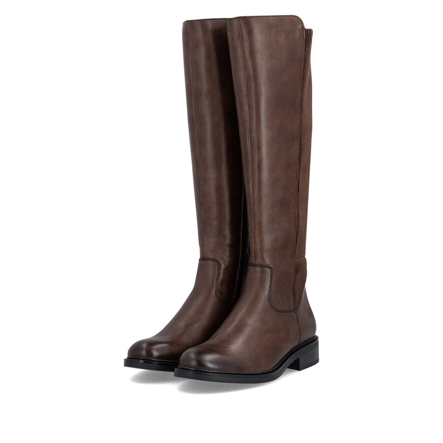 botas marrones con cremallera para mujer remonte d2w74-25