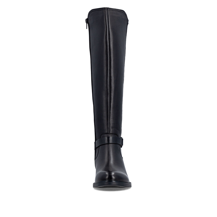 botas negras con cremallera para mujer remonte d2w77-00