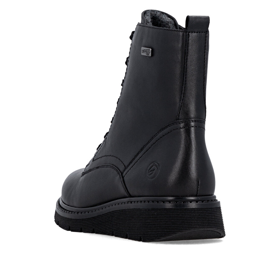 botas negras con cremallera para mujer remonte d3979-00