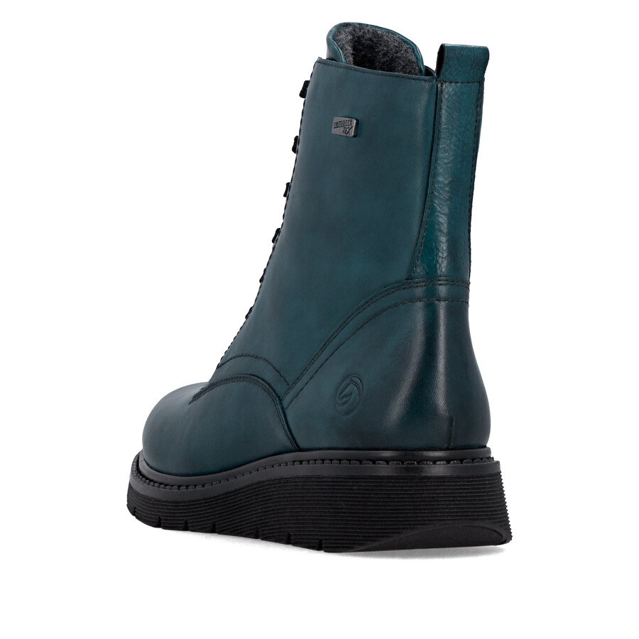 botas azules con cremallera para mujer remonte d3979-12