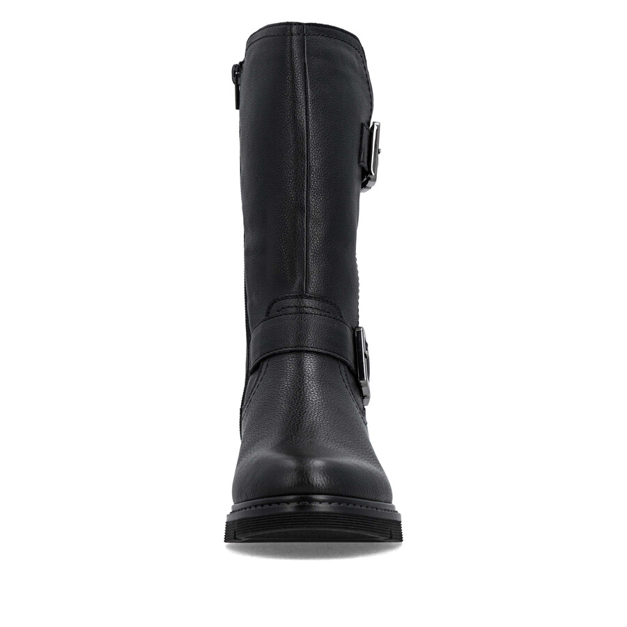 botas negras con cremallera para mujer remonte d3980-00