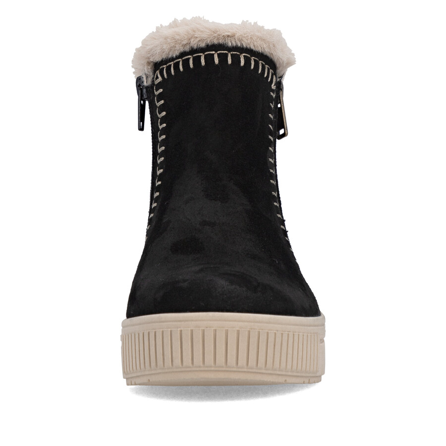 botas negras con cremallera para mujer remonte d3b70-03