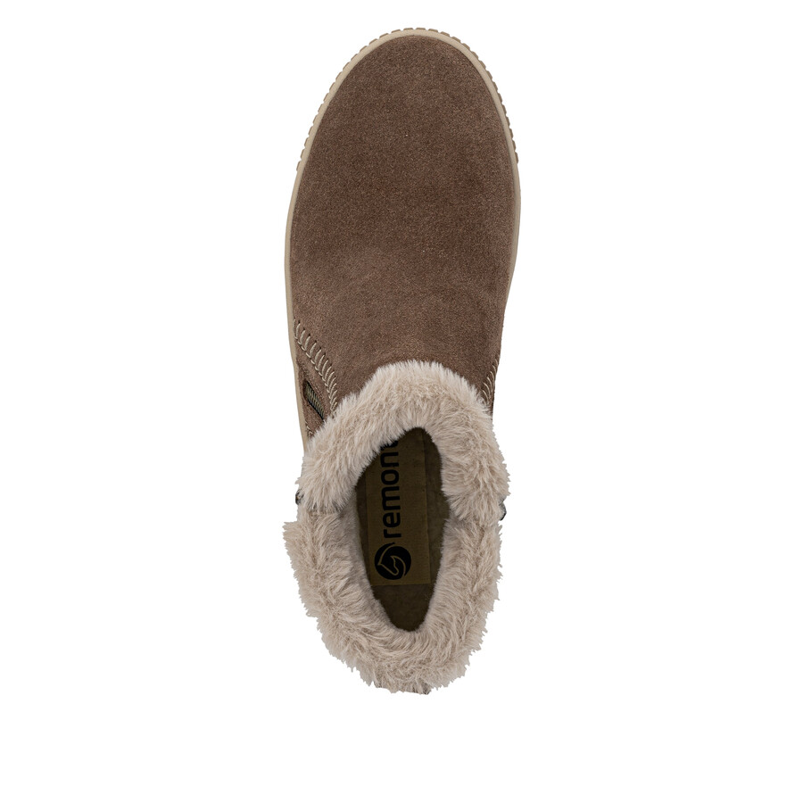 botas marrones con cremallera para mujer remonte d3b70-20