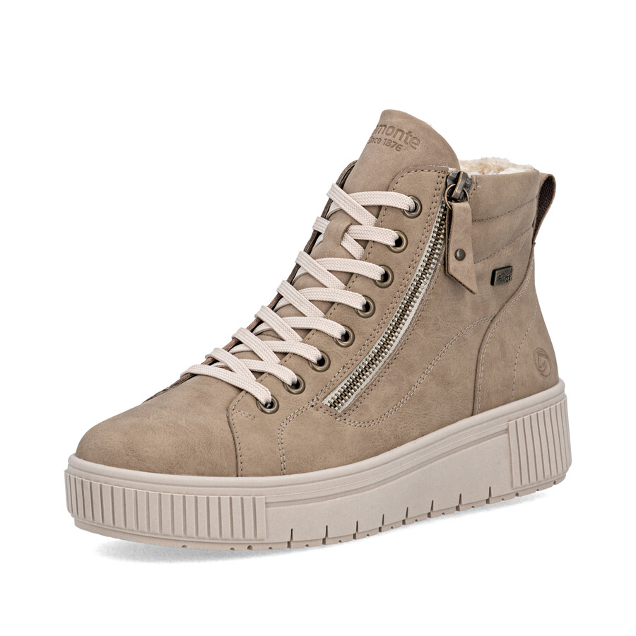 botas marrones con cremallera para mujer remonte d3b71-20