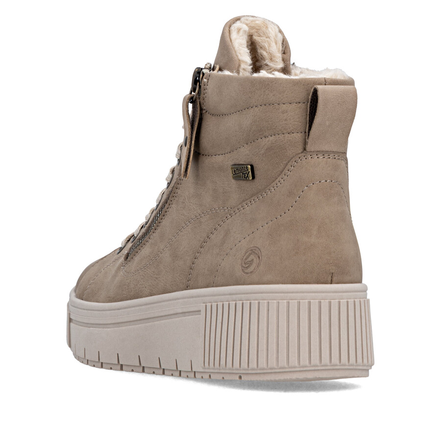 botas marrones con cremallera para mujer remonte d3b71-20