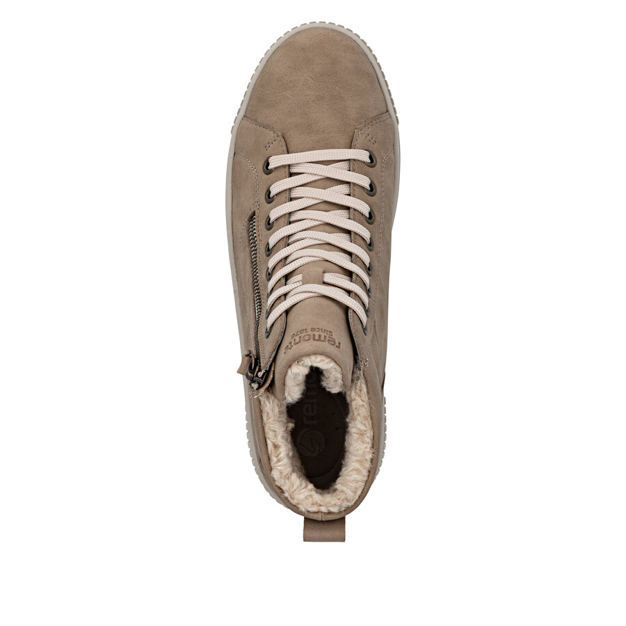 botas marrones con cremallera para mujer remonte d3b71-20