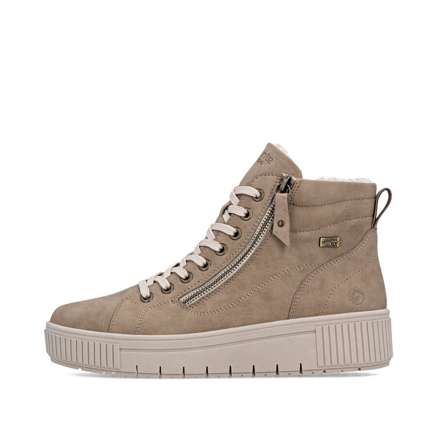 botas marrones con cremallera para mujer remonte d3b71-20