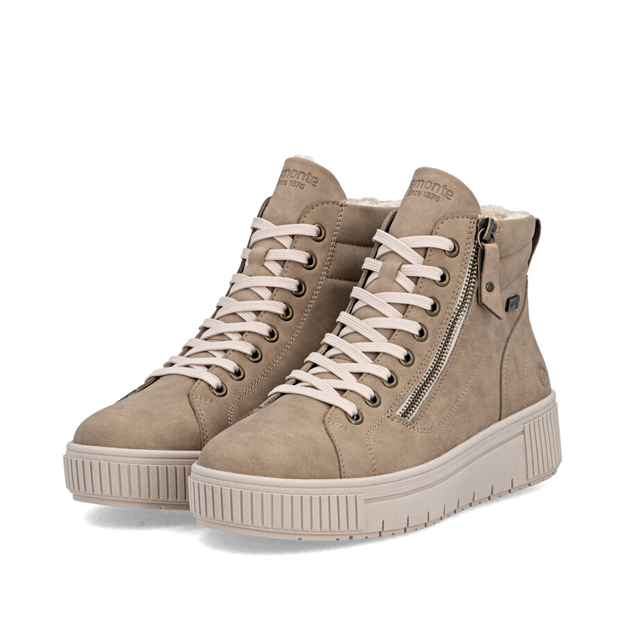 botas marrones con cremallera para mujer remonte d3b71-20