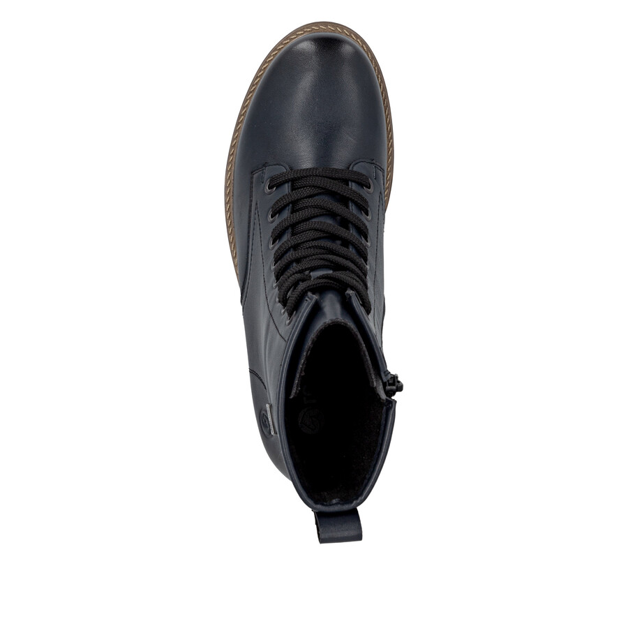 botas azules con cremallera para mujer remonte d3c70-14