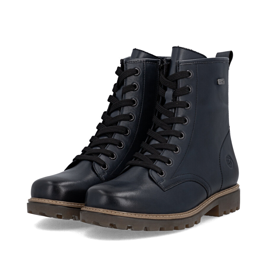 botas azules con cremallera para mujer remonte d3c70-14