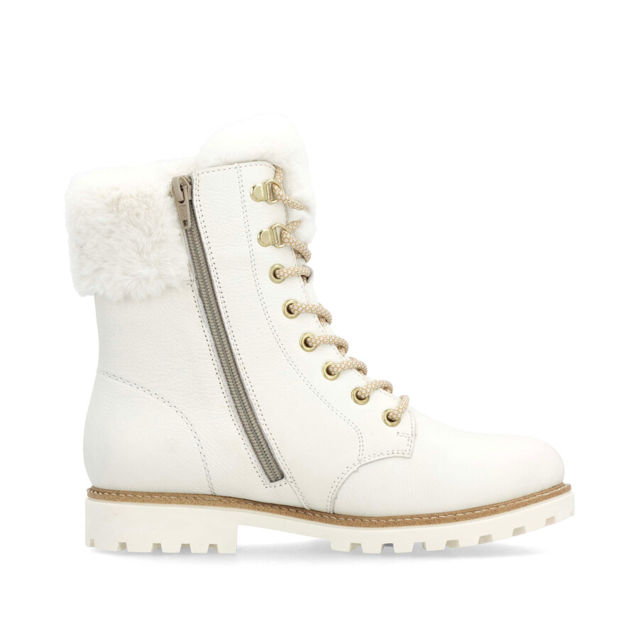 botas blancas con cremallera para mujer remonte d8481-80