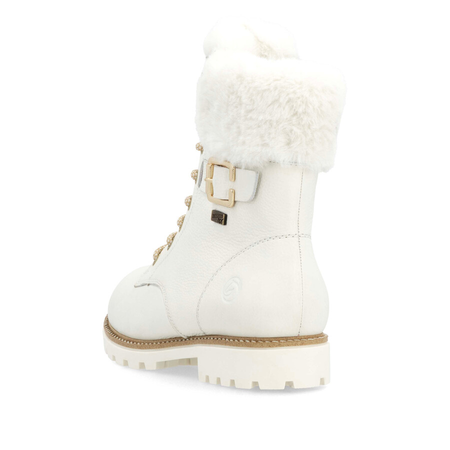 botas blancas con cremallera para mujer remonte d8481-80