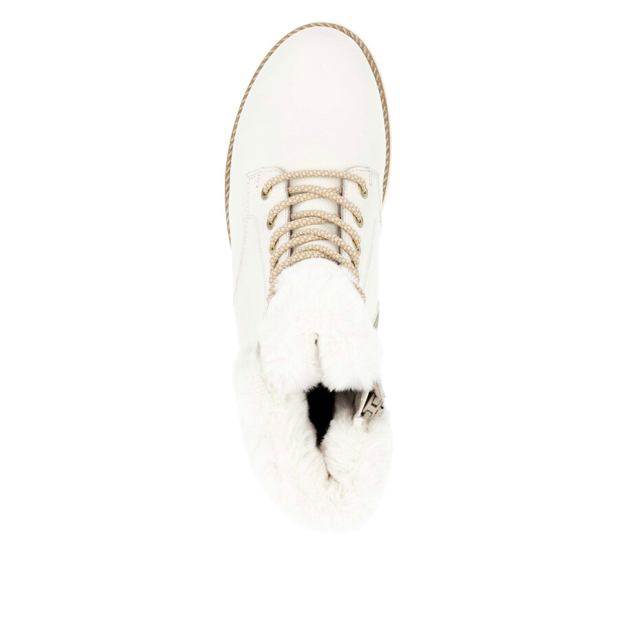 botas blancas con cremallera para mujer remonte d8481-80