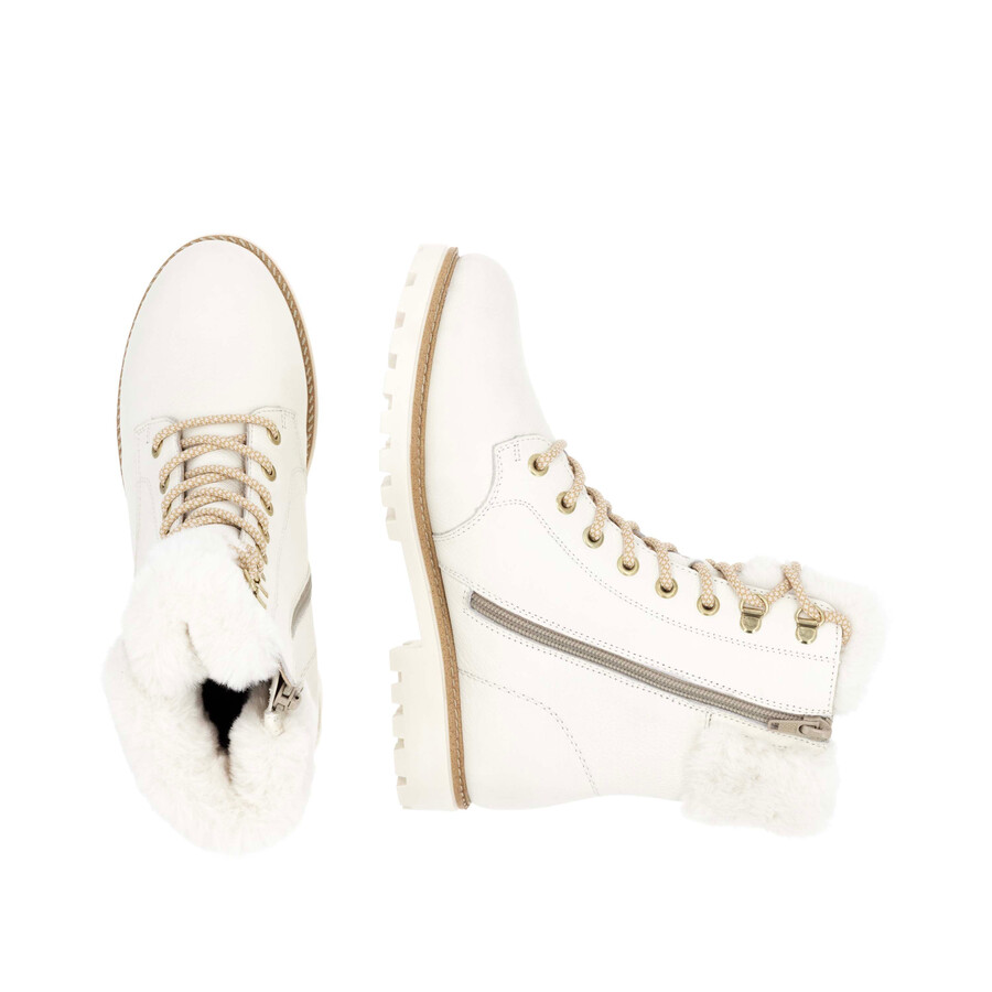 botas blancas con cremallera para mujer remonte d8481-80